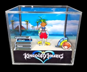 Kingdom Hearts - 3D Cube Handmade Diorama - Video Games - Shadowbox - Picture 1 of 5