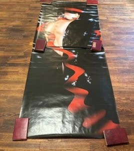 Vintage Swiss Made 80s Fashion Lady riesiges 2 Stück Poster - Bild 1 von 9