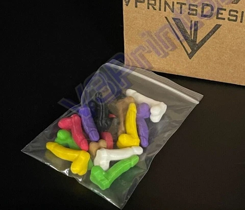 Bag of mini Dicks, Funny prank mail, Bachelorette party favors and decoration Cover