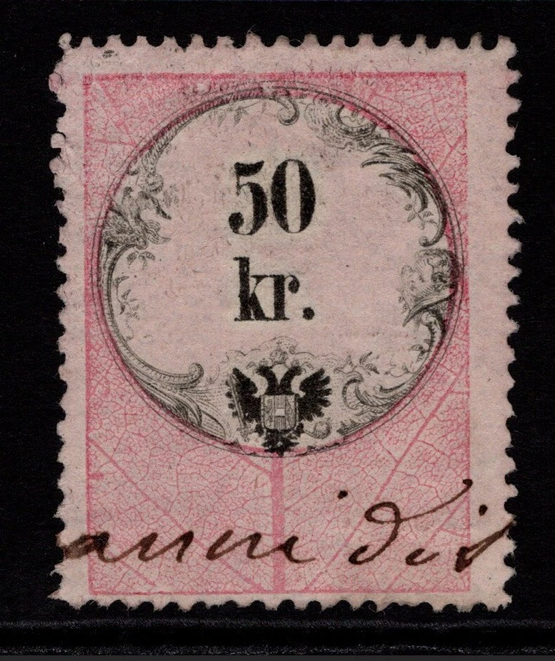 Lombardy Venetia 50k Rose Used Perf 12 - S36241 - Image 1 of 1