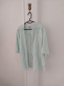 LINEN RESORT REPORT 18 TAILORED STYLE JACKET/SHIRT TOP - Picture 1 of 13