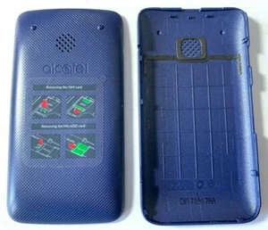 NEU Alcatel Go Flip 4044 4044w 4051s 4044n blau Batteriefach Klappdeckel hinten OEM - Bild 1 von 1
