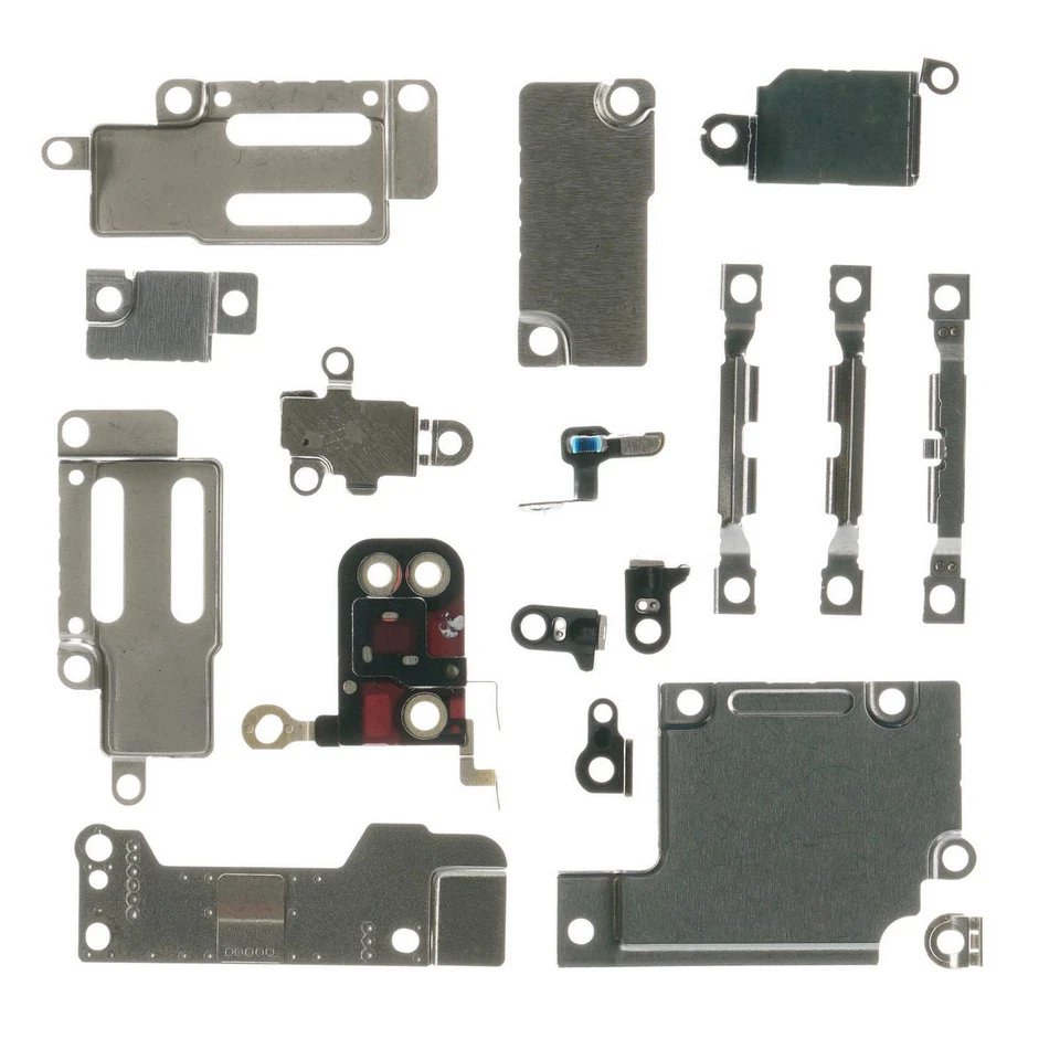 Set Di Supporti In Metallo Piccoli Per iPhone 6S Argento - Immagine 1 di 1