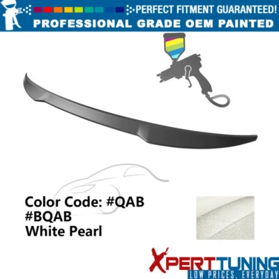 Fits 19-25 Nissan Altima Sedan M4 V Style Trunk Spoiler #BQAB, QAB White Pearl Foto 1 de 4
