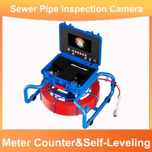 Cámara de inspección de tuberías de alcantarillado 60M 512HZ autonivelante contador de 7" DVR IP68 - Imagen 1 de 13