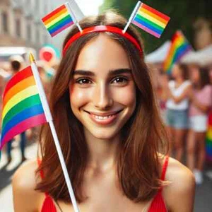 Rainbow Flag Head Boppers Headband Hat Gay Pride 2025 LGBT+ - Picture 1 of 2