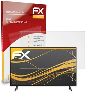 atFoliX Screen Protection Film for Sony QLED 4K Q60R 43 Inch matt&shockproof - Photo 1/8