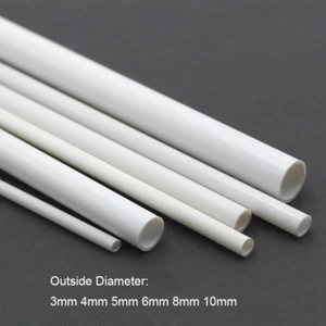 ABS Plastic Round Tube Profile Rods Plastic Strips Tubes 3mm 4mm 5mm 6mm 8mm 10m - Picture 1 of 6