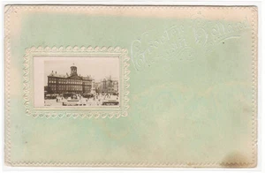 Postal Groeten Uit Holland Dam Palais Kerk Amsterdam Países Bajos 1907c - Imagen 1 de 1