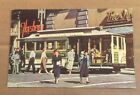 VINTAGE UNUSED  POSTCARD CABLE CAR ON TURNTABLE IN SAN FRANCISCO CAL.