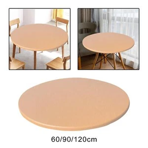 Runde Spanntischdecke Tischdecke Abdeckung Abwischbar Ölfest Schützen Tische - Bild 1 von 22