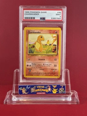 Tarjeta Pokemon Base Charmander 1999 #46/102 PSA 9 Foto 1 de 2