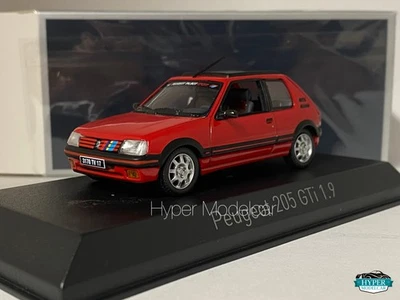 NOREV 1/43 PEUGEOT 205 GTI 1991 RED WITH  PTS DECO ART.471751 - Immagine 1 di 3