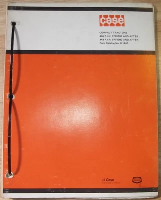 CATÁLOGO LIBRO MANUAL REPUESTOS TRACTOR COMPACTO 446 448 Foto 1 de 3