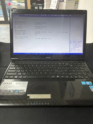 NOTEBOOK MSI MS-1681, 15,6" HD, Intel® Core™ I3-370M  Bulk Black - Immagine 1 di 4