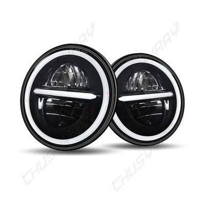 Faros LED redondos de haz alto/bajo de 7 pulgadas para Chevrolet Chevy II 1964-1967 2 piezas Foto 1 de 4
