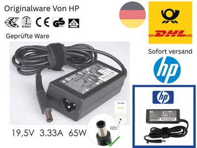 Original HP  Ladegerät 18,5V 3,5A 65W Laptop Ladekabel AC Netzteil für Stecker - Bild 1 von 4