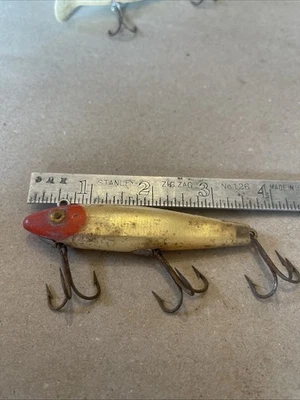 Señuelo de pesca vintage L&S Mirr O 52M11 rojo blanco Foto 1 de 4