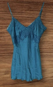 Express Design Studio Y2K Silk Blend Lacey Babydoll Cami Top Size S Dainty - Picture 1 of 7
