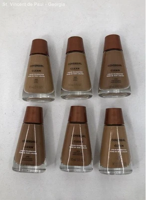 Covergirl Clean Liquid Foundation 170 Deep Golden & 165 Tawny 1fl oz Brand New - Image 1 of 4