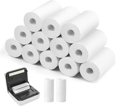 Druckpapier Thermopapier für Kinderkamera, 12 Rollen Thermorollen, Mini Drucker  - Bild 1 von 4