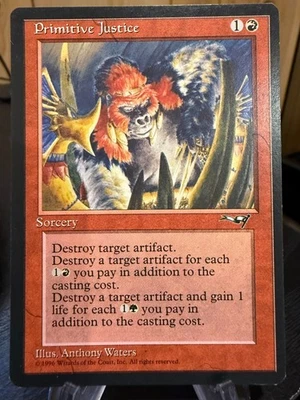 MTG Magic the Gathering Alliances Primitive Justice - Image 1 of 2