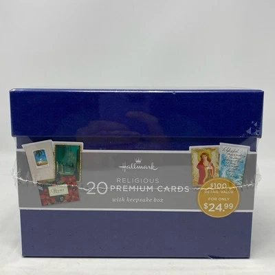 Hallmark Religious 20 Tarjetas Premium con Caja de Recuerdo Selladas Surtidas Nuevas Foto 1 de 4