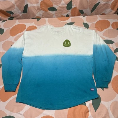 Disney Aulani Resort Spirit Jersey Adult Large Blue Colorblock Hawaii Floral - Image 1 of 4