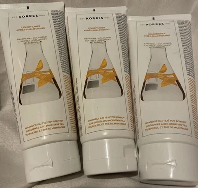 Korres Acondicionador Girasol y Montaña Té 3x 200ml Nuevo-Envío Gratis  Foto 1 de 4