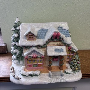 Hawthorne Village Precious Moments 2002 Joyous Village tienda de comestibles Navidad - Imagen 1 de 18