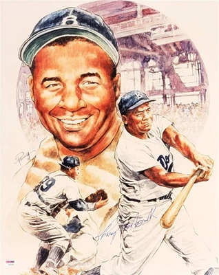 Foto autografada assinada por Roy Campanella 16x20 Brooklyn Dodgers PSA/DNA #S06549 - Imagem 1 de 4