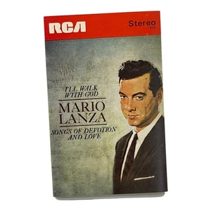 Mario Lanza I'll Walk With God Songs Devotion Love RCA Cassette Tape Vintage - Bild 1 von 3