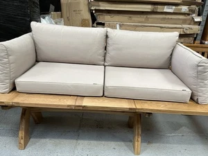 Cox & Cox 7 Cape Garden Sofa Seat Cushions, Beige - Picture 1 of 16
