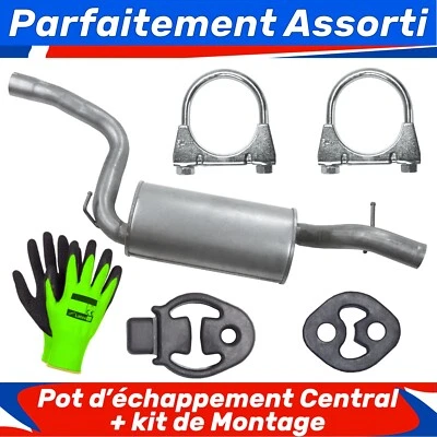 Pot d’échappement central pour Ford C-Max 1 I MK1 Hayon 2.0 TDCi (2007-07/2010) - Photo 1/4