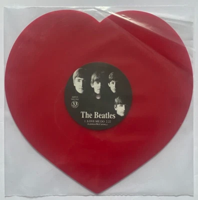 The Beatles Love Me Do Heart Shaped Colour Vinyl Record New 5055748543123 - Image 1 of 4