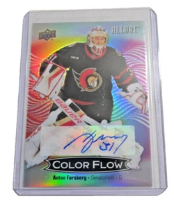 ANTON FORSBERG 2024-25 Upper Deck Allure Color Flow Autographs Rainbow - Picture 1 of 2