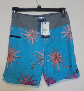 Rip Curl Size 28 Inseam 8" Surf Revival Retro Blue Stripe Board Shorts NWT - Picture 1 of 8