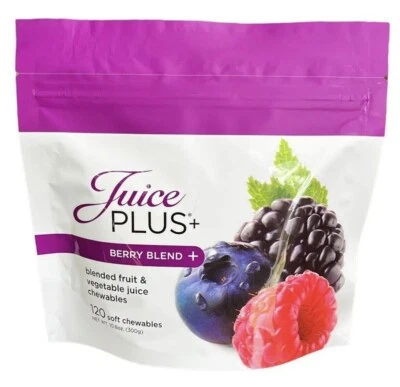 Juice Plus 120 Soft Chewables Gummies Berry Blend New Best By 09/2025 - Image 1 of 4