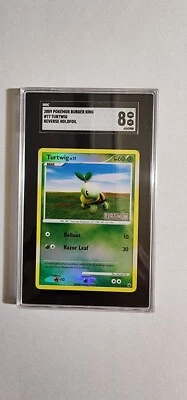 2009 Pokémon Burger King TURTWIG #77 Reverse Holofoil SGC 8  - Image 1 of 4