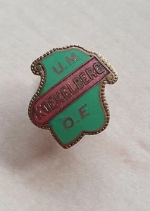 Vintage enamel KOEKELBERG UM OE Belgium buttonhole lapel badge  - Picture 1 of 2