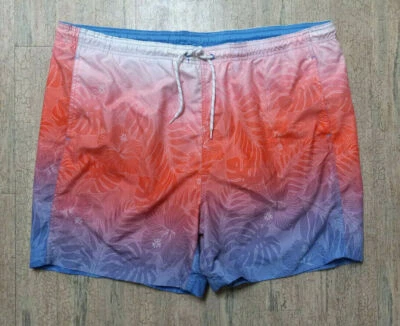 Vintage OG Boca Classics Mens Orange & Blue Board Shorts Bathing Suit Size XL - Image 1 of 4