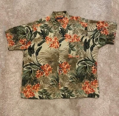 JOHN HENRY VIVA TROPICAL EUC Men's XL Hawaiian Button Up Short Sleeve Camp Shirt - Image 1 of 4