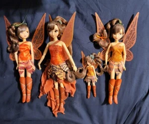 Disney Fairies Rehpuppe Menge 4 Designer Limited Edition 5,5" Mini BITTE LESEN - Bild 1 von 16
