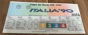 Maradona Holy Water Scandal Match 1990 World Cup Argentina V Brazil Mint Ticket