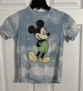 Disney Mickey Mouse Children’s Size 8 Tshirt Blue & White Short Sleeve - Picture 1 of 14