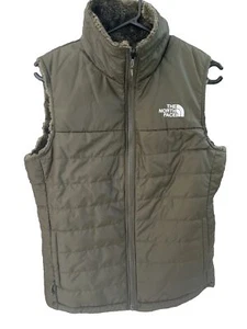 THE NORTH FACE Women's Reversible Khaki Vest Sz Med 10 12 NWOT - Picture 1 of 6