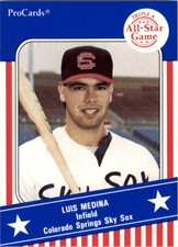 1991 Triple A All-Stars ProCards #AAA6 Luis Medina