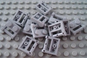 LEGO Lot of 12 Light Bluish Gray 1x2 Specialty Bar Handle Plates - Picture 1 of 1