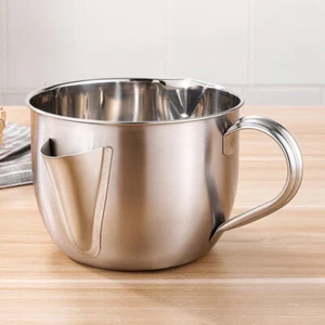 Kitchen Oil Strainer Pot Grease Separator Kitchen Grease Bowl - Picture 1 of 12
