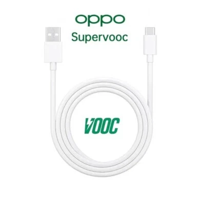 Genuine OPPO 5A 6.5A Super VOOC Charging Cable 1 Metre Usb-A to USB-C/ TYPE-C - Image 1 of 4